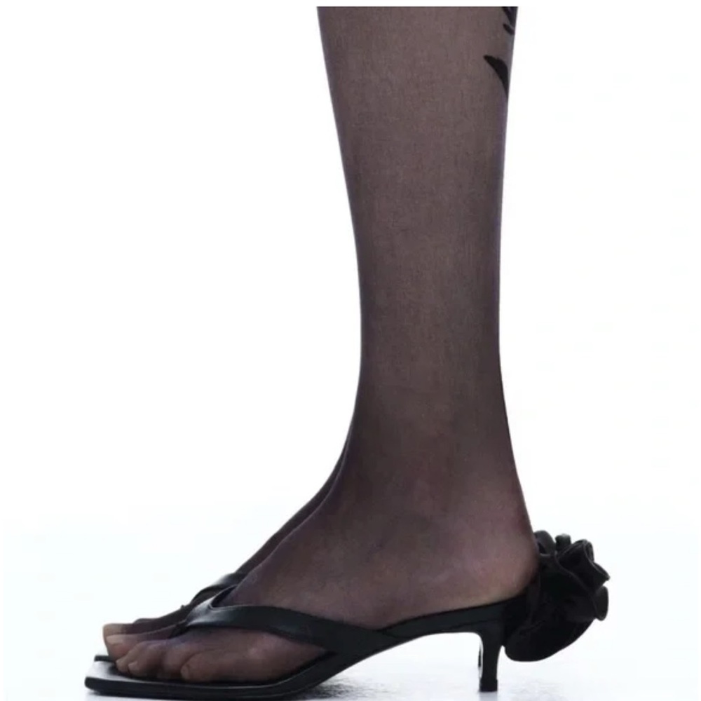 Magda Butrym x H&M Black Kitten Heel Sandals